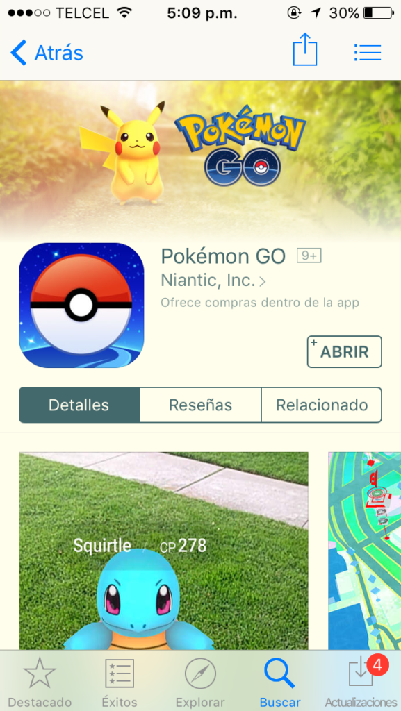 Pokémon GO en la Apple Store de México