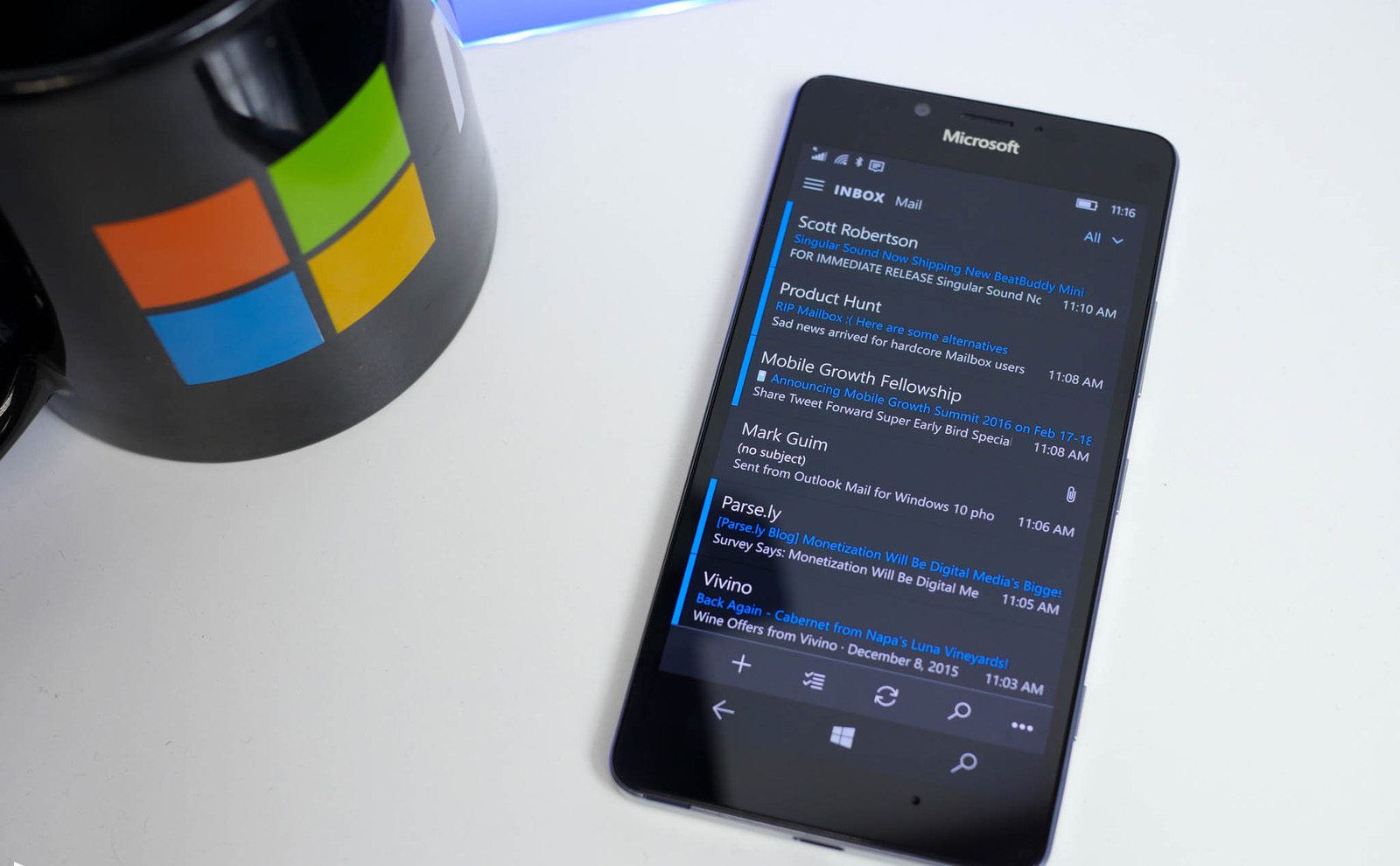 Nuevas funciones en Outlook y Calendario para Windows 10 Mobile