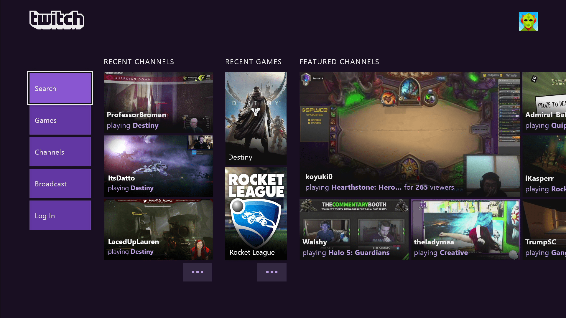 Twitch recibe nuevas mejoras en Xbox One