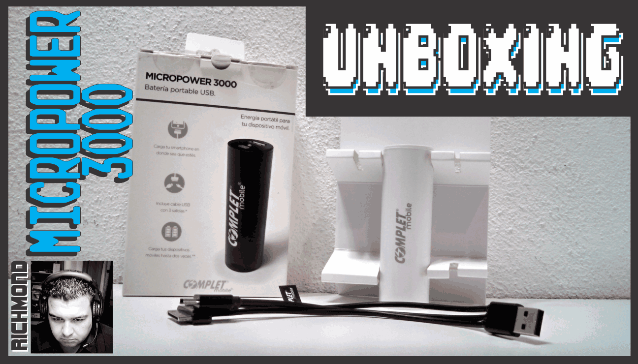 Unboxing: Micropower 3000 Complet, batería portable USB