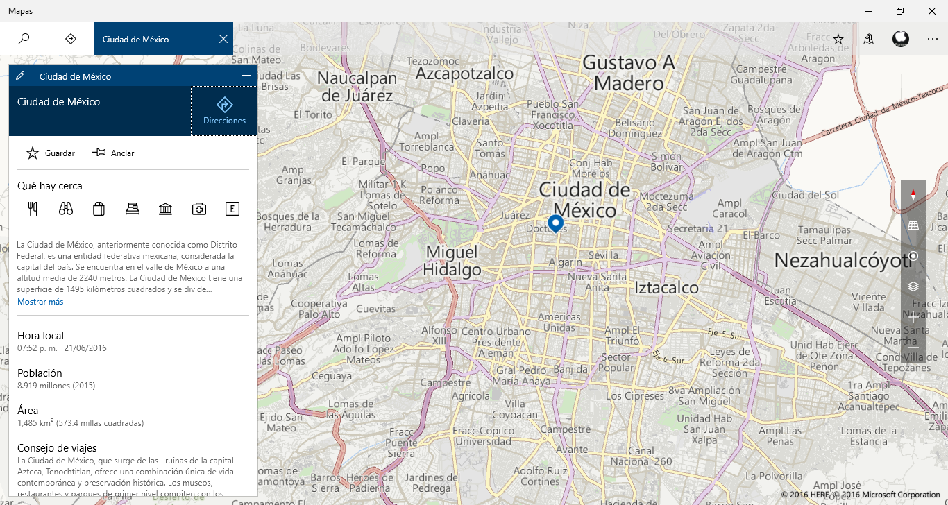 Microsoft actualiza su app de Mapas para Windows 10 con más detalles