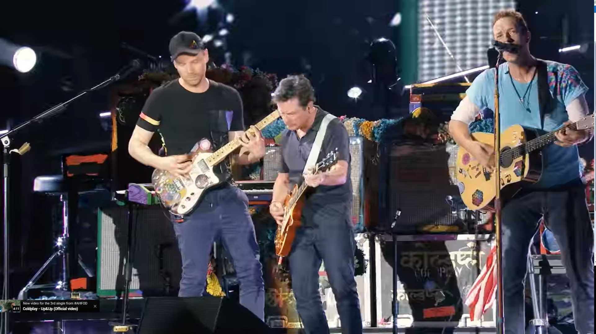 Coldplay junto a Michael J. Fox nos recuerdan a “Back to the future”
