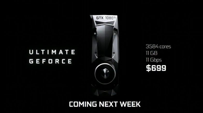 GeForce GTX 1080 Ti de Nvidia lista para salir al mercado