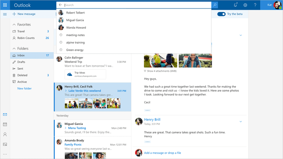 Microsoft alista nuevo diseño para Outlook en la web