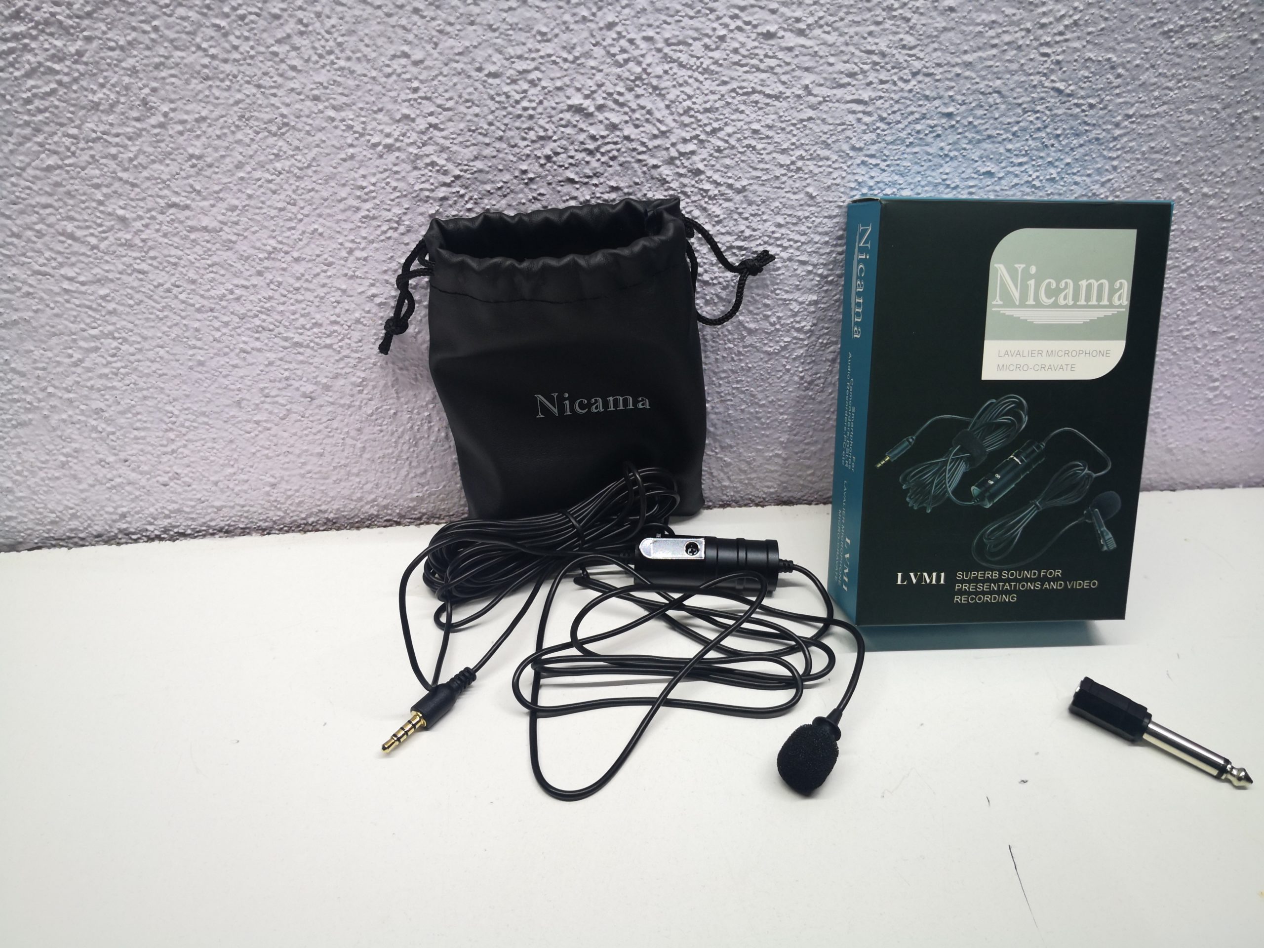 Revisando el micrófono lavalier NICAMA LVM1