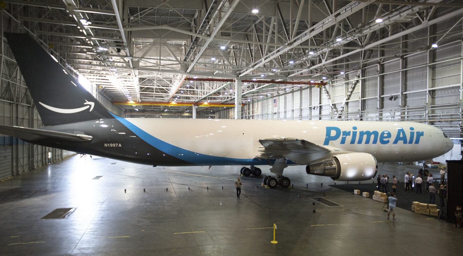 Prime Air recibe su primer B767, la aerolínea de Amazon se alista