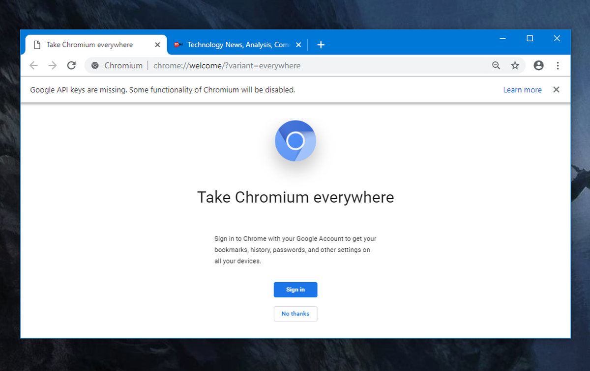 Google podría bloquear las funciones de sincronización de Chromium