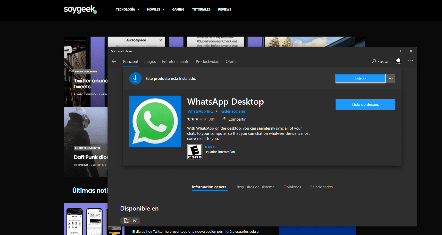 WhatsApp finalmente permite realizar llamadas de voz y video para PC en Windows 10