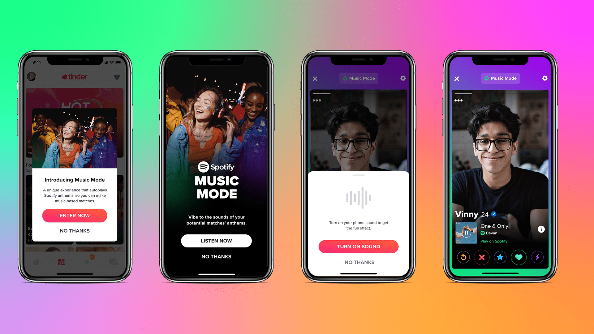 Tinder y Spotify se unen nuevamente para una nueva función en la app de citas