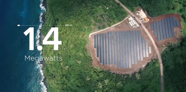Tesla tiene una isla completa con energía solar