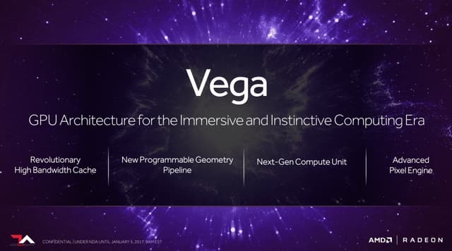AMD presenta a VEGA con tecnología con la que podría descabezar a Nvidia #CES2017