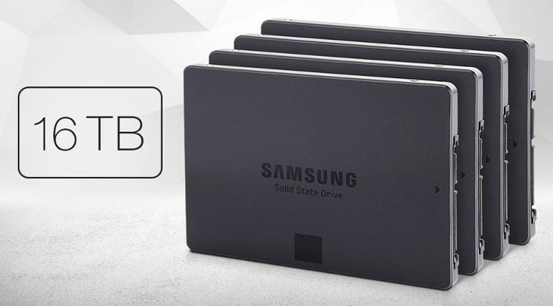 Samsung nos trae un SSD de 16TB de almacenamiento