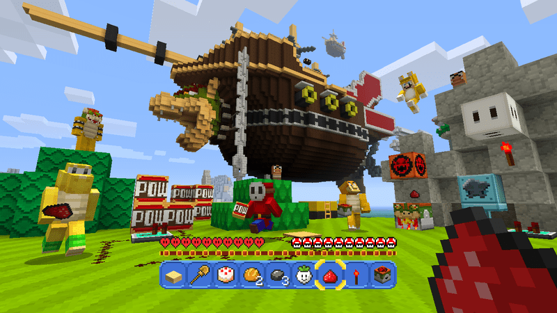 Mario World se hace presente en Minecraft para Wii U