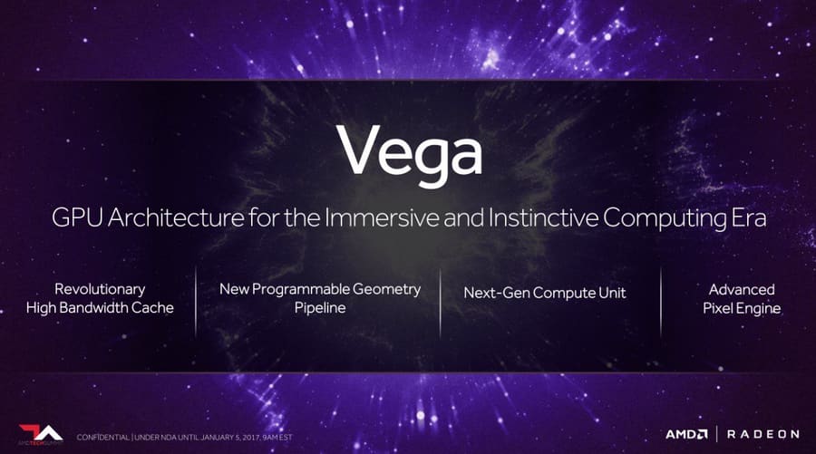 AMD presenta a VEGA con tecnología con la que podría descabezar a Nvidia #CES2017