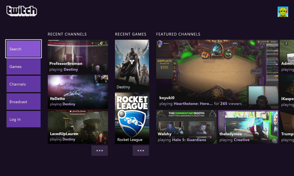 Twitch recibe nuevas mejoras en Xbox One